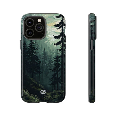 Misty Pine Shadow · Tough Phone Case for iPhone