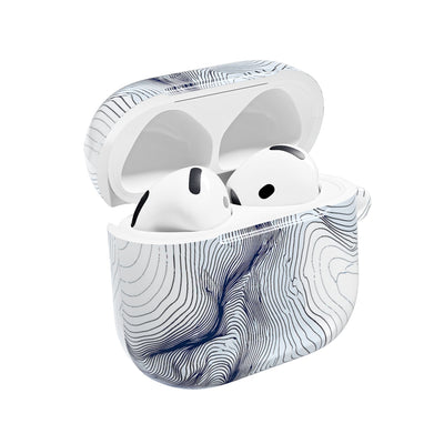Nordic Ridge Contour · Hard Case for AirPods & AirPods Pro · White