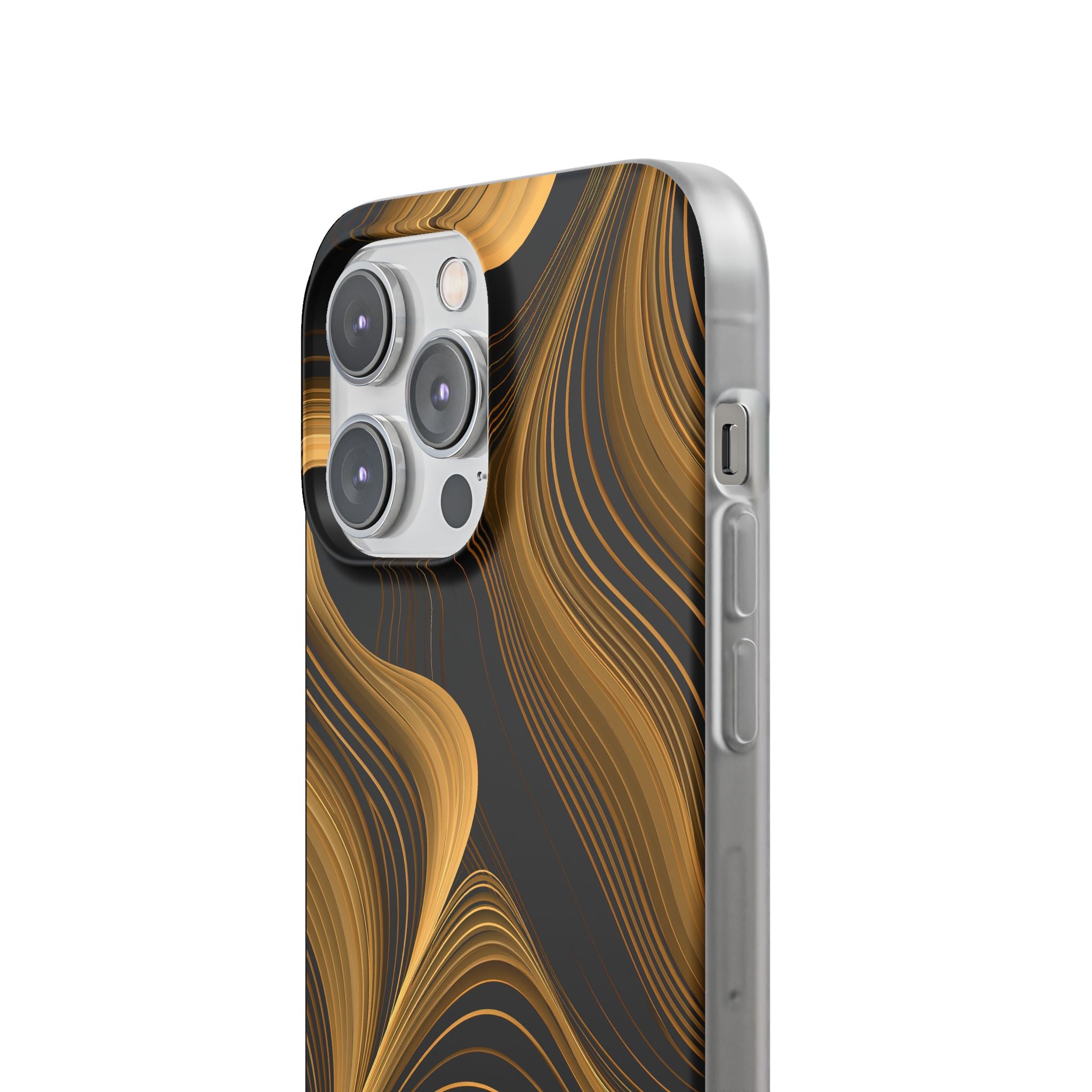 Gold Lite Phone Case for iPhone - Molten Copper Strands