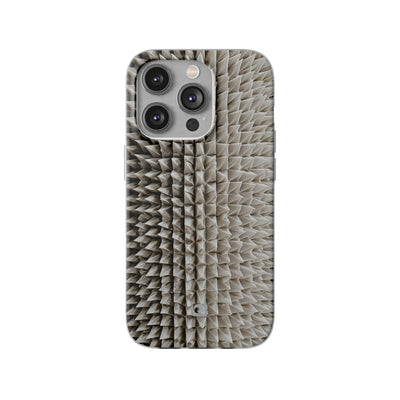 Beige Lite Phone Case for iPhone - Bone Spiked Grid