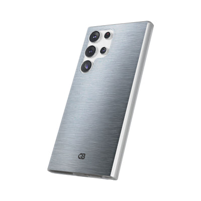 Silver Lite Phone Case for Samsung - Satin Chrome Grain