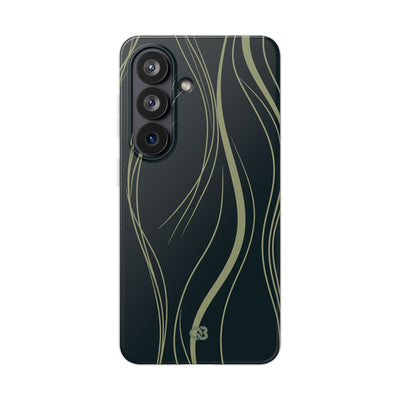 Green Lite Phone Case for Samsung - Obsidian Sage Flow