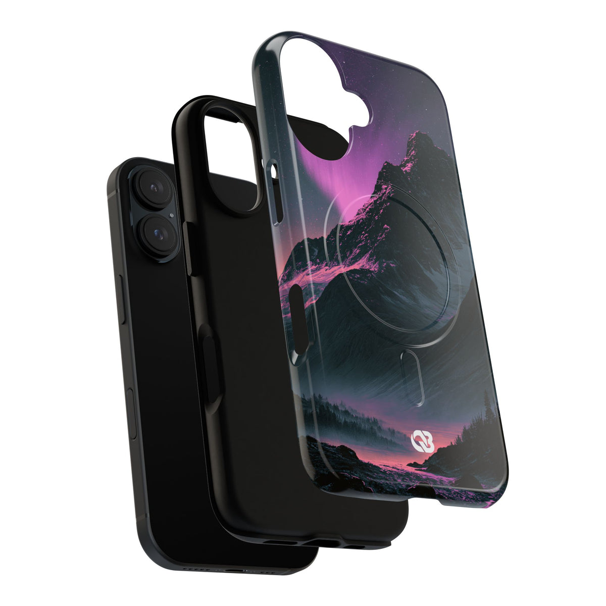Arctic Aurora Summit · Tough 2.0 Magnetic Phone Case for iPhone · Black