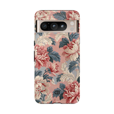 Blush Peony Jacquard · Tough Phone Case for Pixel ·  Pink