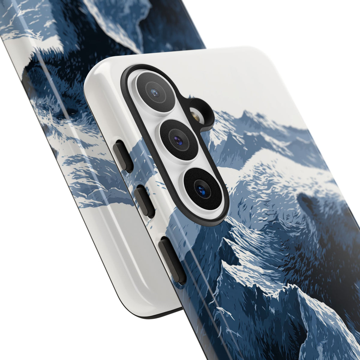 Fjord Summit Bear · Tough Phone Case for Samsung · Blue