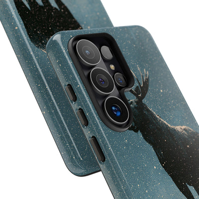 Nordic Boreal Moose · Tough Phone Case for Samsung · Blue