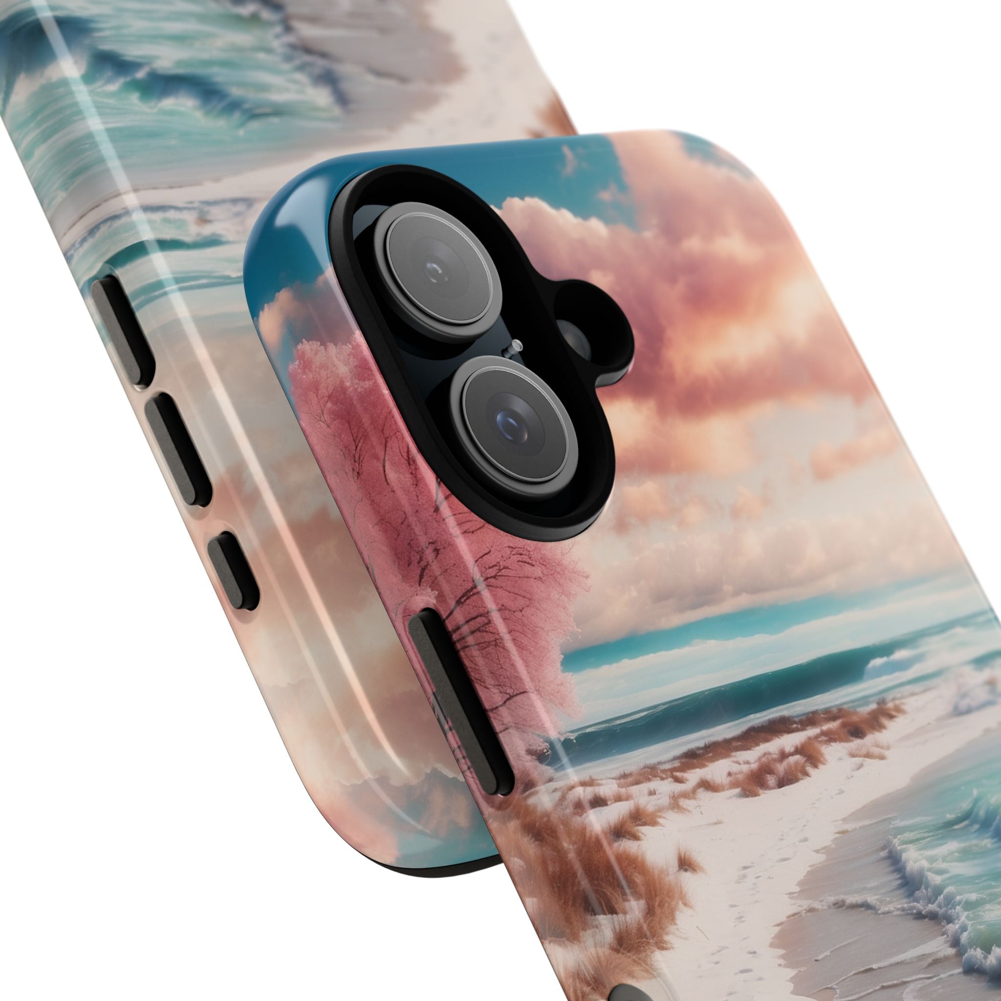 Pink Tree Breeze iPhone 16 Case - Tough