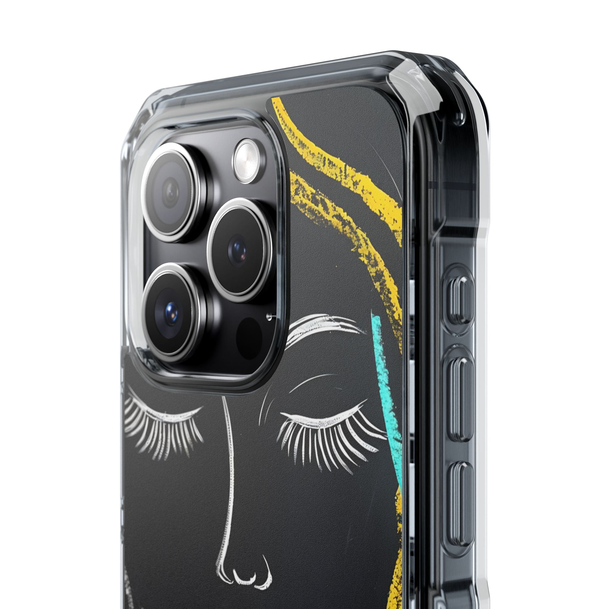 Obsidian Chalk Portrait · Impact Coque de téléphone pour iPhone · Magsafe