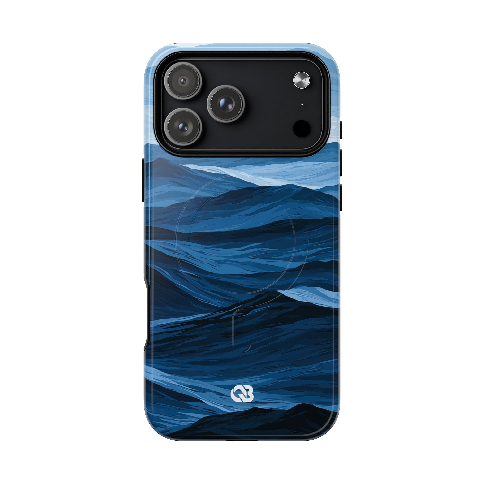 Blue Tough 2.0 Magsafe Phone Case for iPhone - Cobalt Ridge Tides