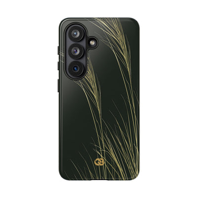 Green Tough Phone Case for Samsung - Midnight Gilded Grass