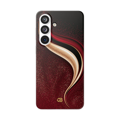 Gilded Crimson Flow · Lite Phone Case for Samsung · Red