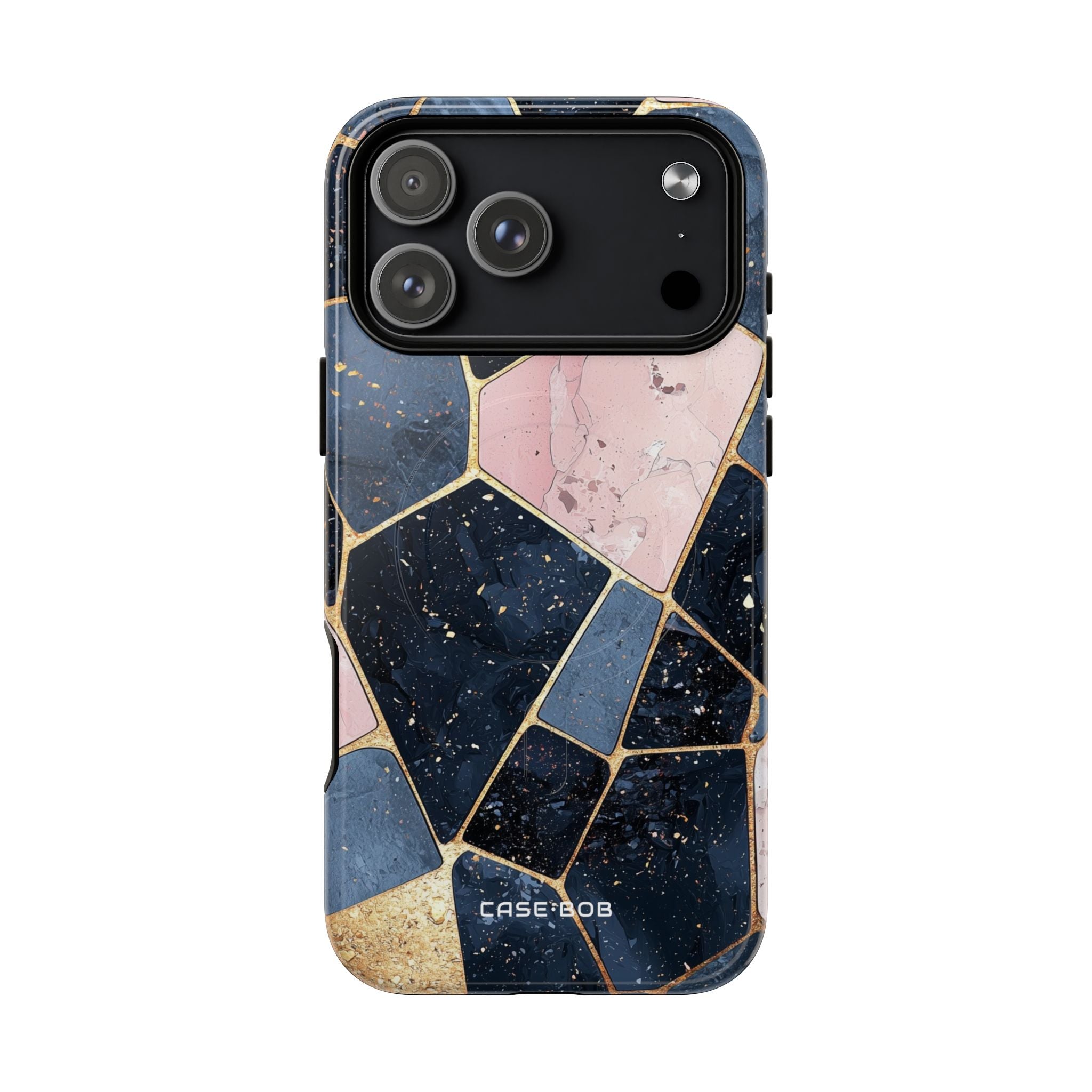 Golden Mosaic iPhone 17 Pro Max Case - Tough+ - CASE•BOB