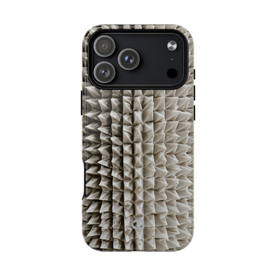 Beige Tough 2.0 Magsafe Phone Case for iPhone - Bone Spiked Grid