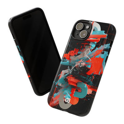 Fragmented Cyber Core · Tough Phone Case for iPhone · Black
