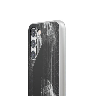 Black Lite Phone Case for Samsung - Ghost Urban Wireframe