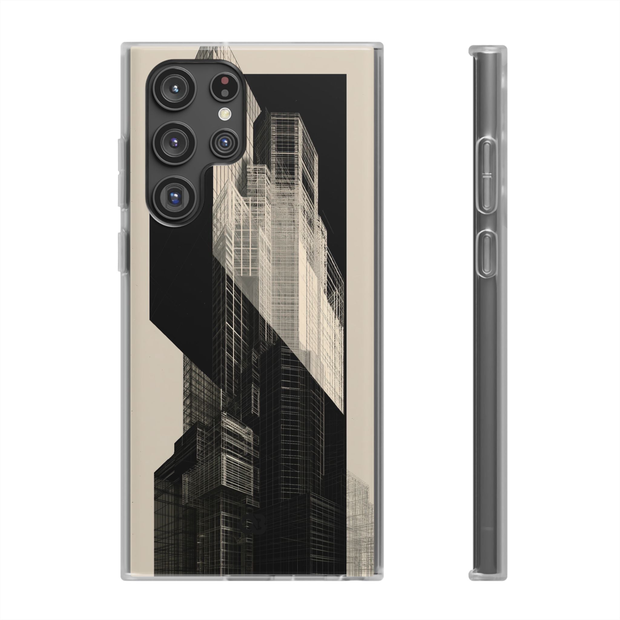 Beige Lite Phone Case for Samsung - Monolith Urban Grid