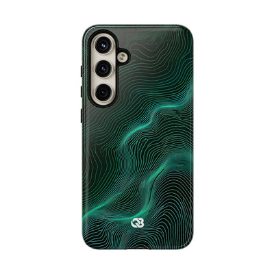 Emerald Topo Ridge · Tough Phone Case for Samsung · Green