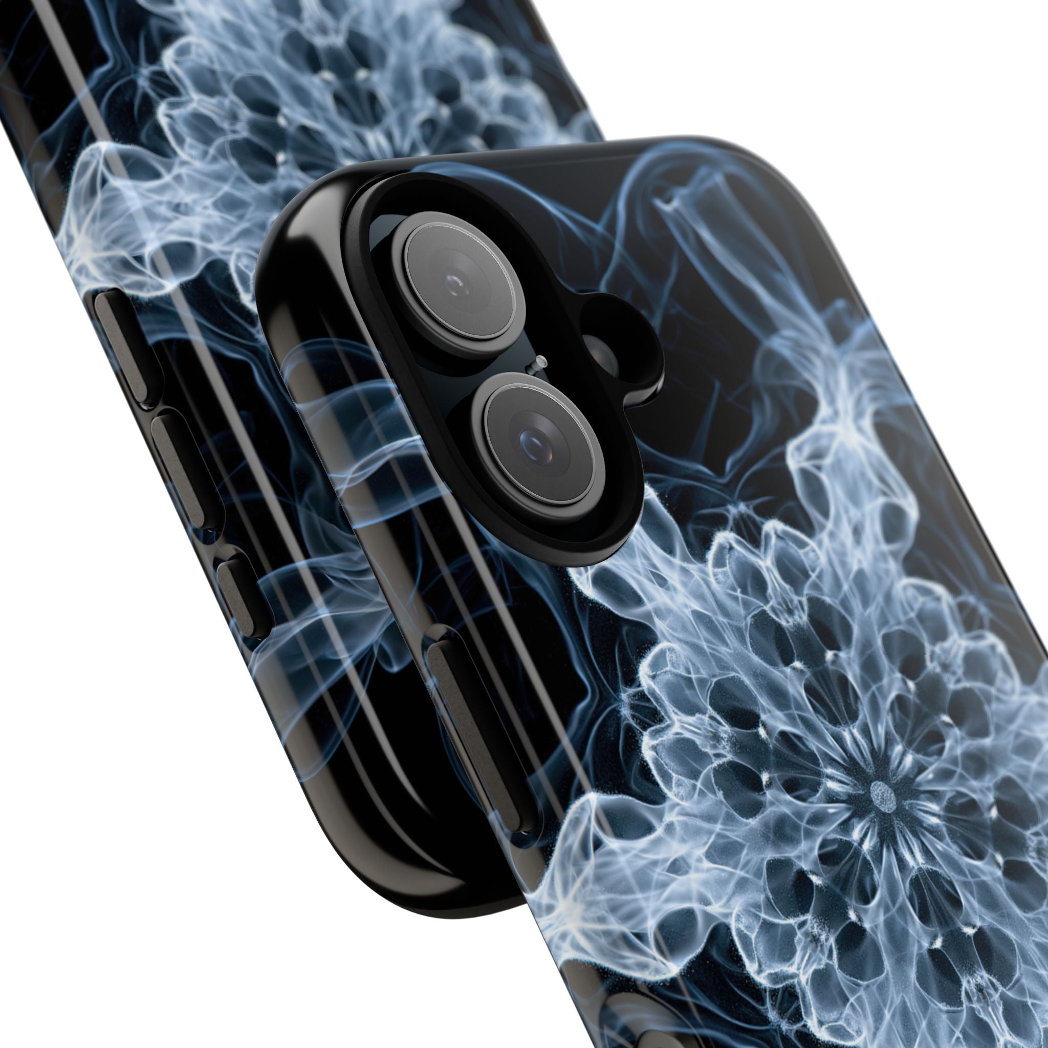 Blue Tough Phone Case for iPhone - Glacial Smoke Crown