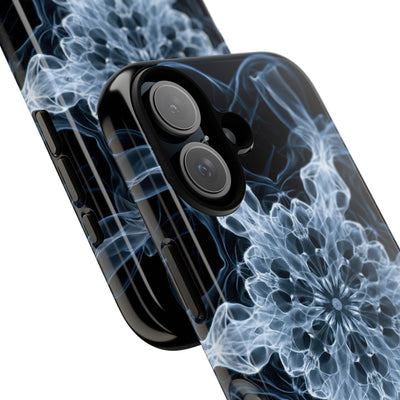Blue Tough Phone Case for iPhone - Glacial Smoke Crown