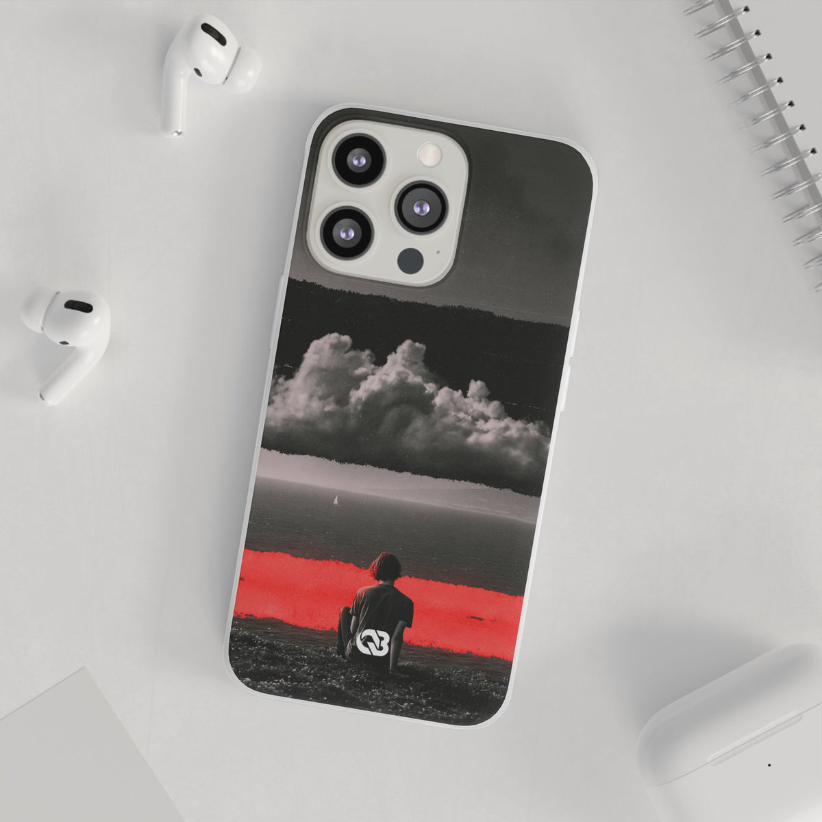 Crimson Horizon · Lite Phone Case for iPhone ·  Black