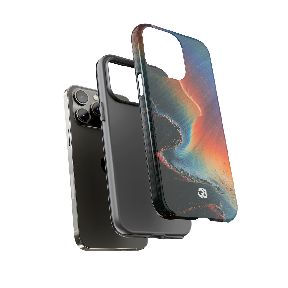 Prismatic Aura Shift · Tough Phone Case for iPhone · Blue