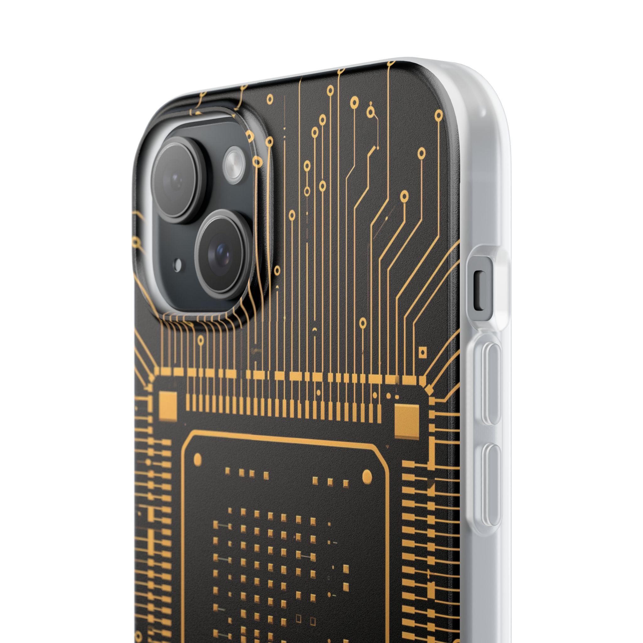 Gold Lite Phone Case for iPhone - Cyber Gold Processor