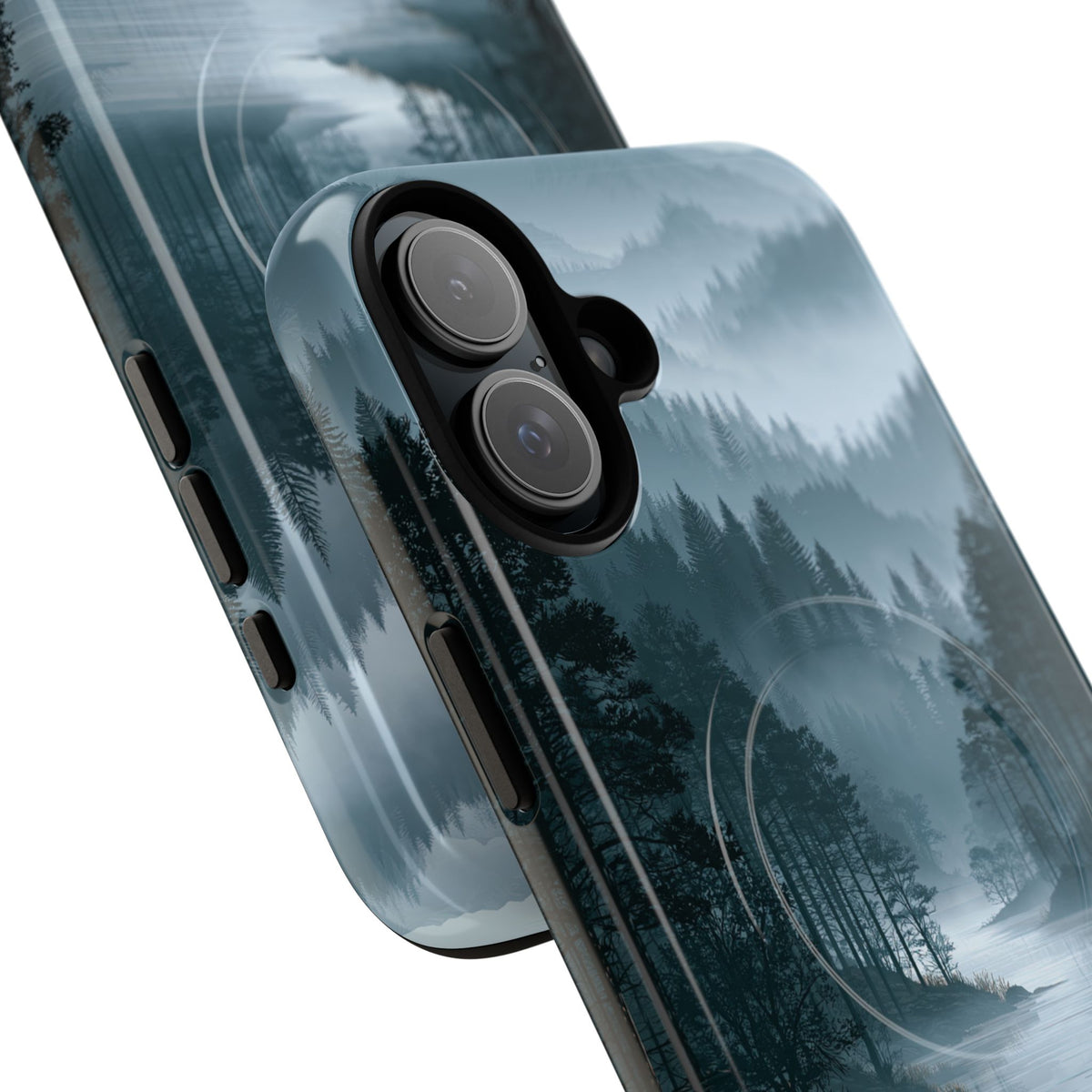 Silent Nordic Fjord · Tough 2.0 Magnetic Phone Case for iPhone · Blue
