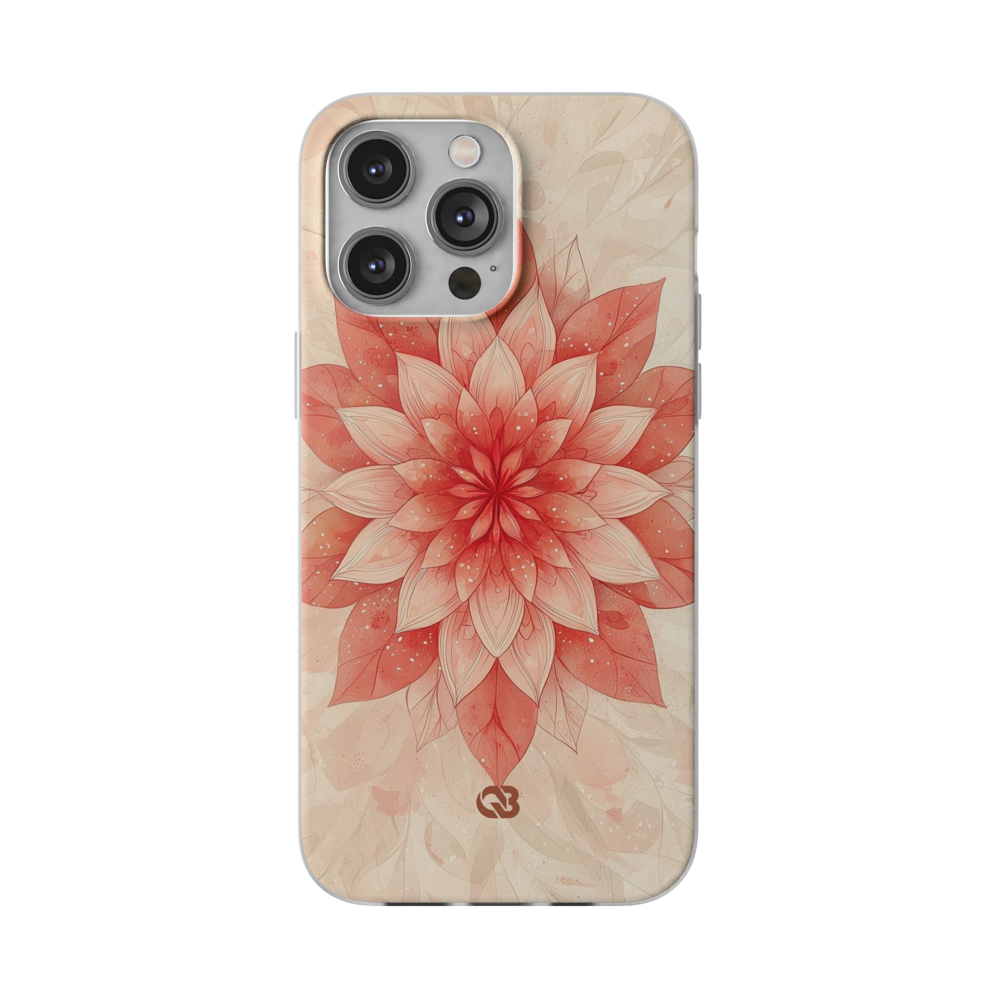 Coral Layered Bloom · Soft Phone Case for iPhone