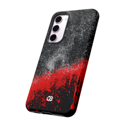 Crimson Noir Drip · Tough Phone Case for Samsung · Black