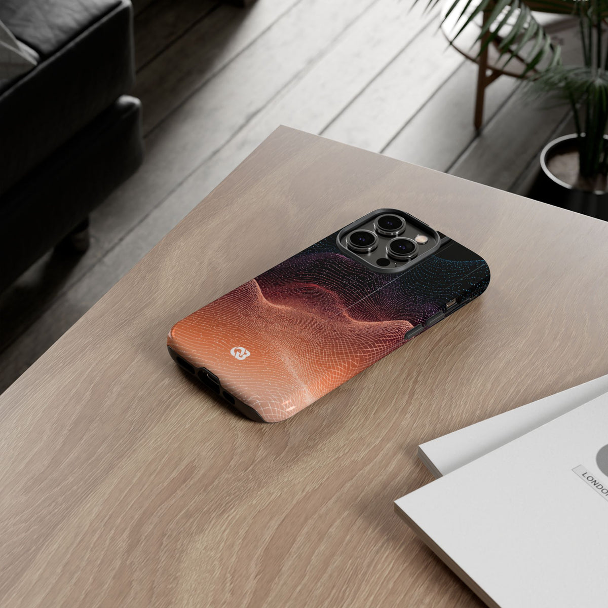 Spectral Elevation · Tough Phone Case for iPhone · Orange