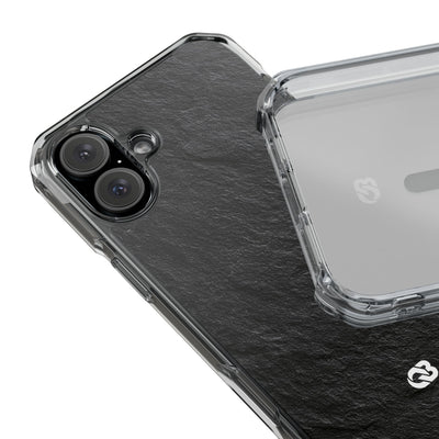 Black Impact MagSafe Phone Case for iPhone - Raw Obsidian Slate