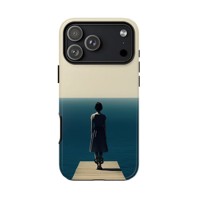 Solitary Blue Horizon · Tough Handyhülle für iPhone