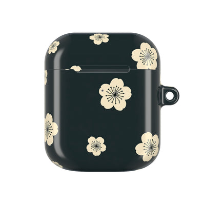 Midnight Sakura Bloom · Hard Case for AirPods & AirPods Pro · Black