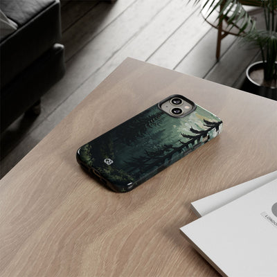 Misty Pine Shadow · Tough Phone Case for iPhone