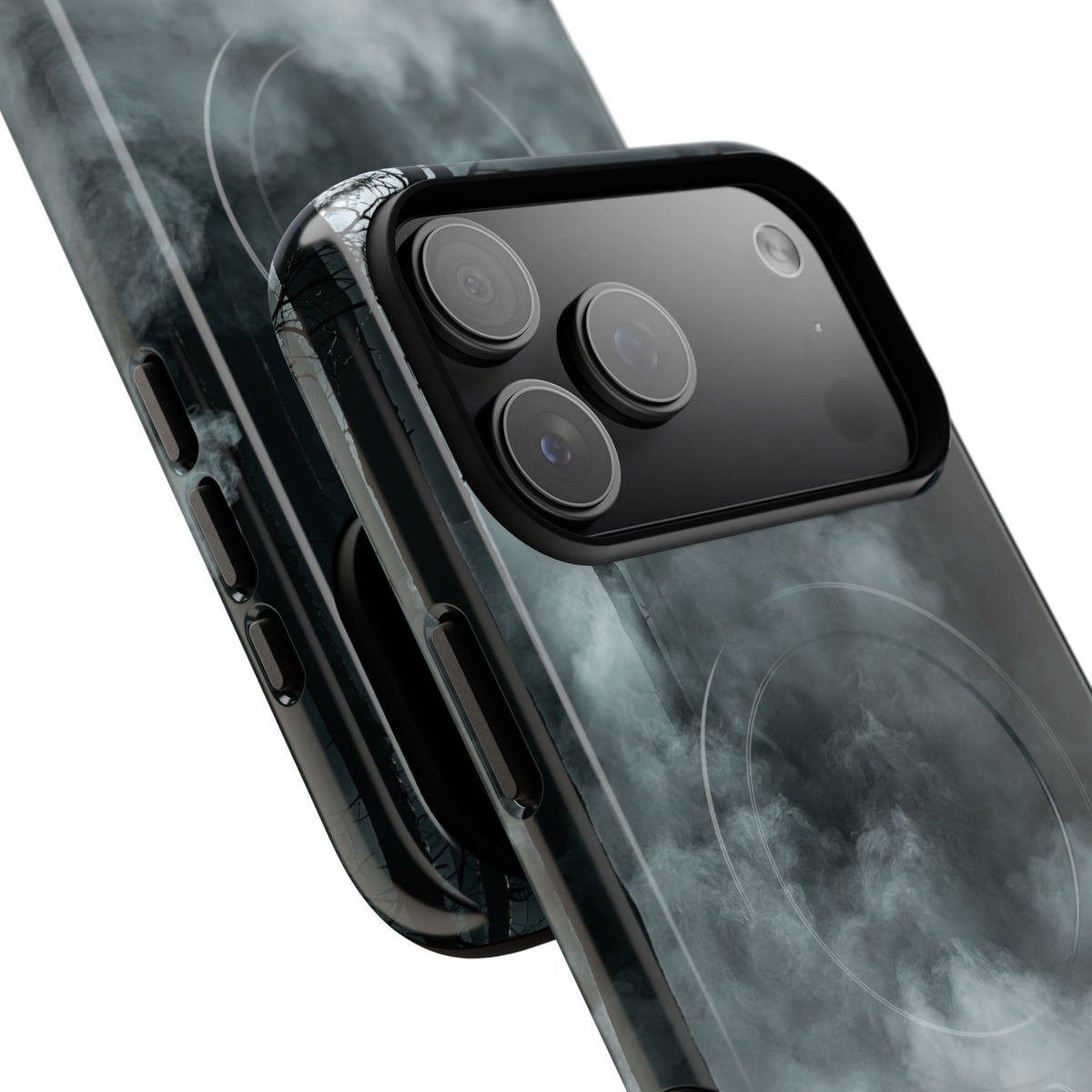 Shadowed Pine Mist · Tough 2.0 Magnetic Phone Case for iPhone · Black