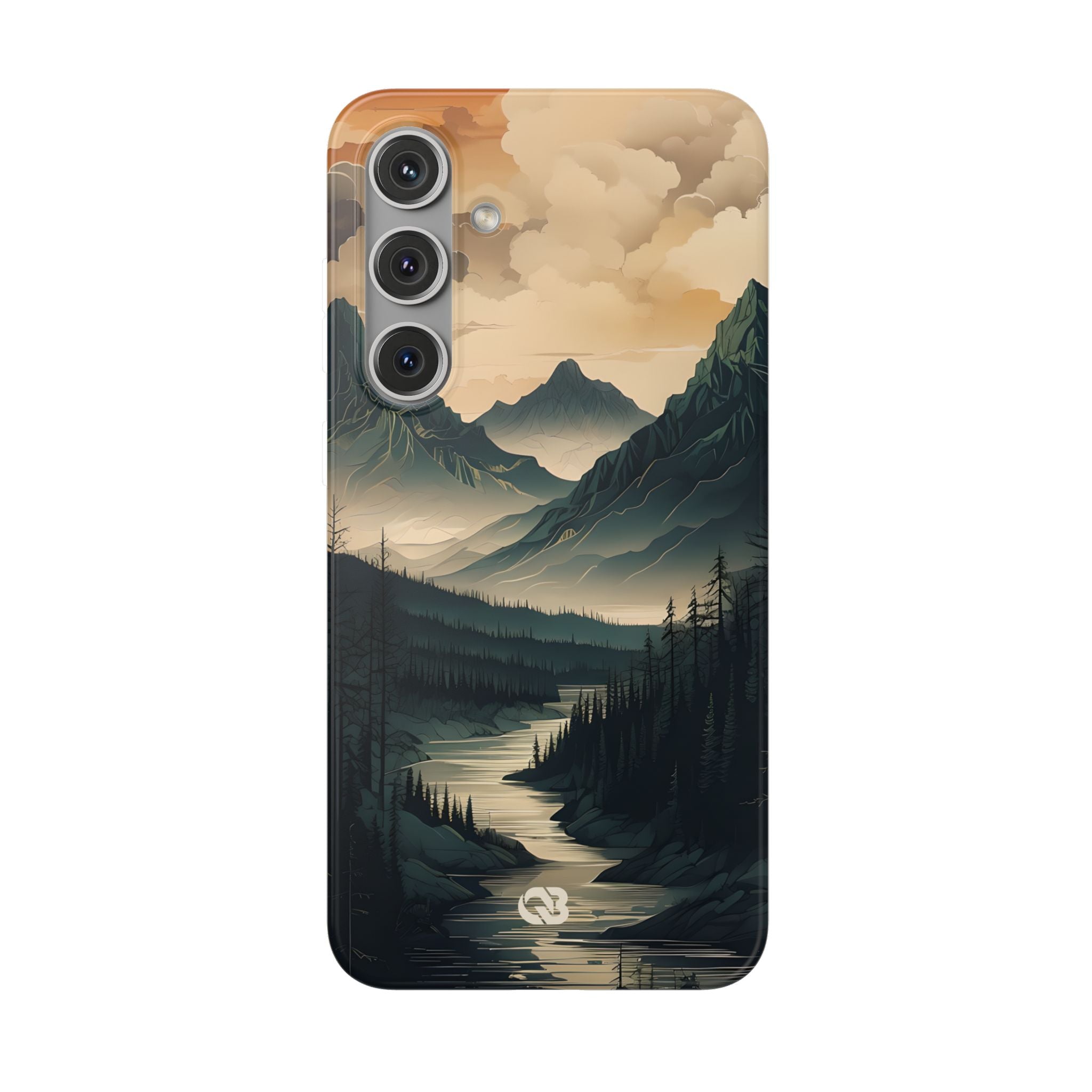 Summit River Dusk · Soft Phone Case for Samsung