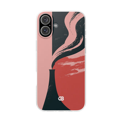 Pink Lite Phone Case for iPhone - Cinder Rose Plume