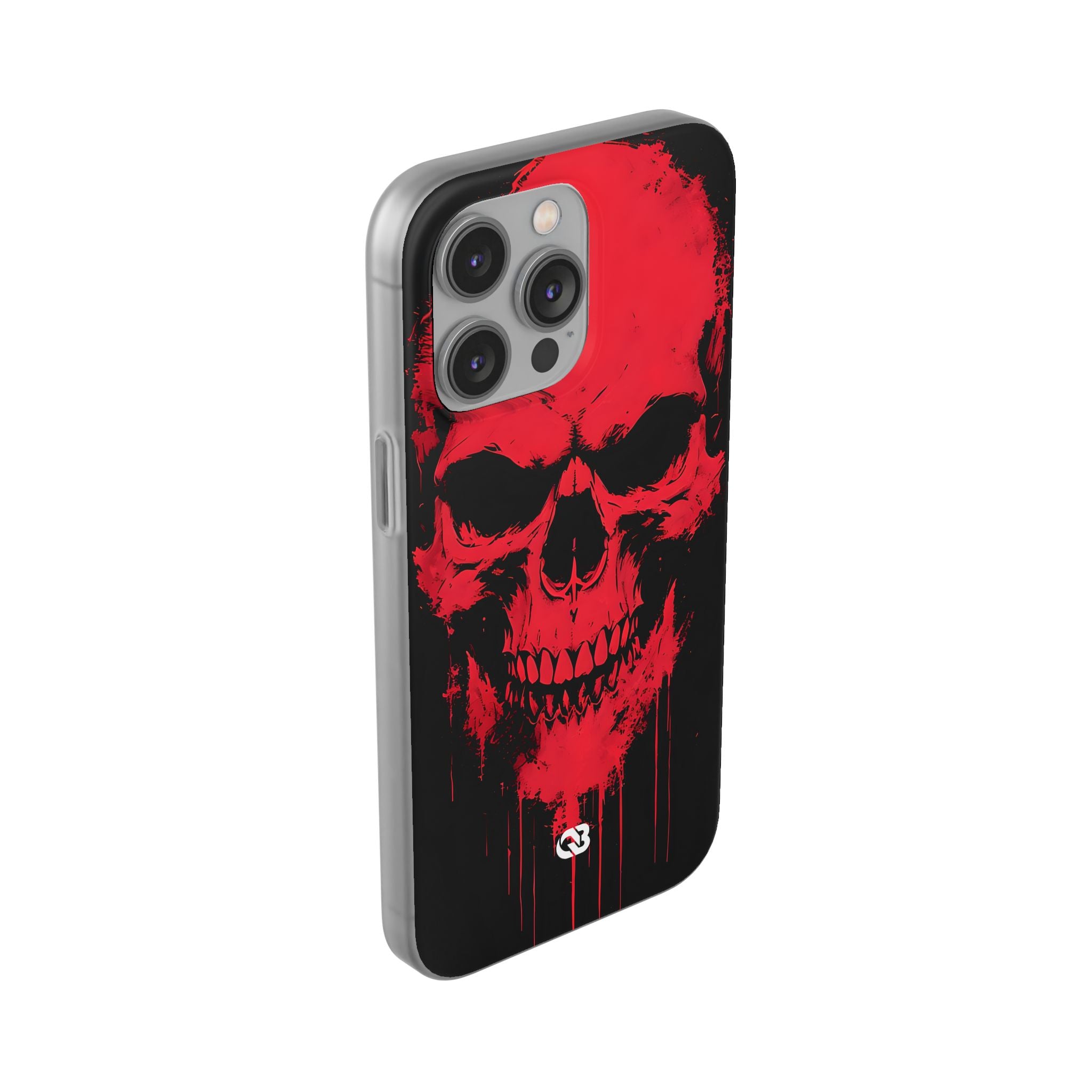 Crimson Street Skull · Soft Custodia per iPhone