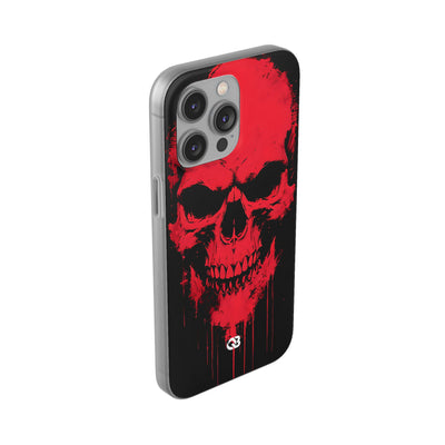 Crimson Street Skull · Soft Custodia per iPhone