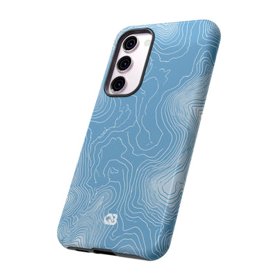 Glacial Basin Topo · Tough Phone Case for Samsung · Blue