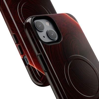 Red Tough 2.0 Magsafe Phone Case for iPhone - Crimson Flare Flux