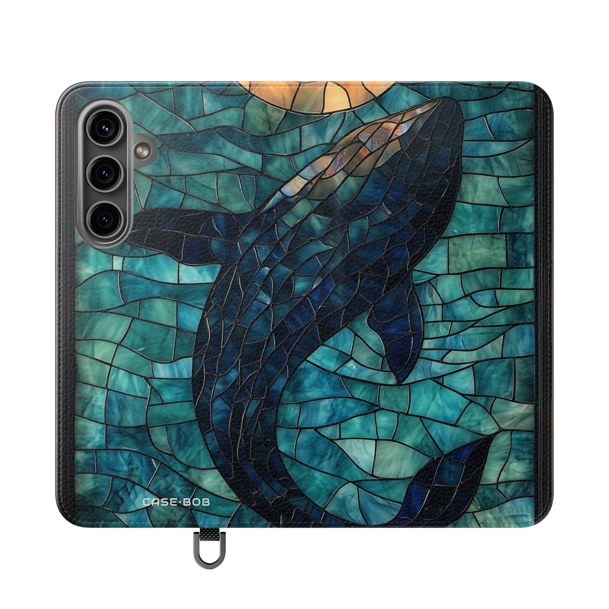Blue Whale Mosaic - Samsung S24 Plus Case - Wallet