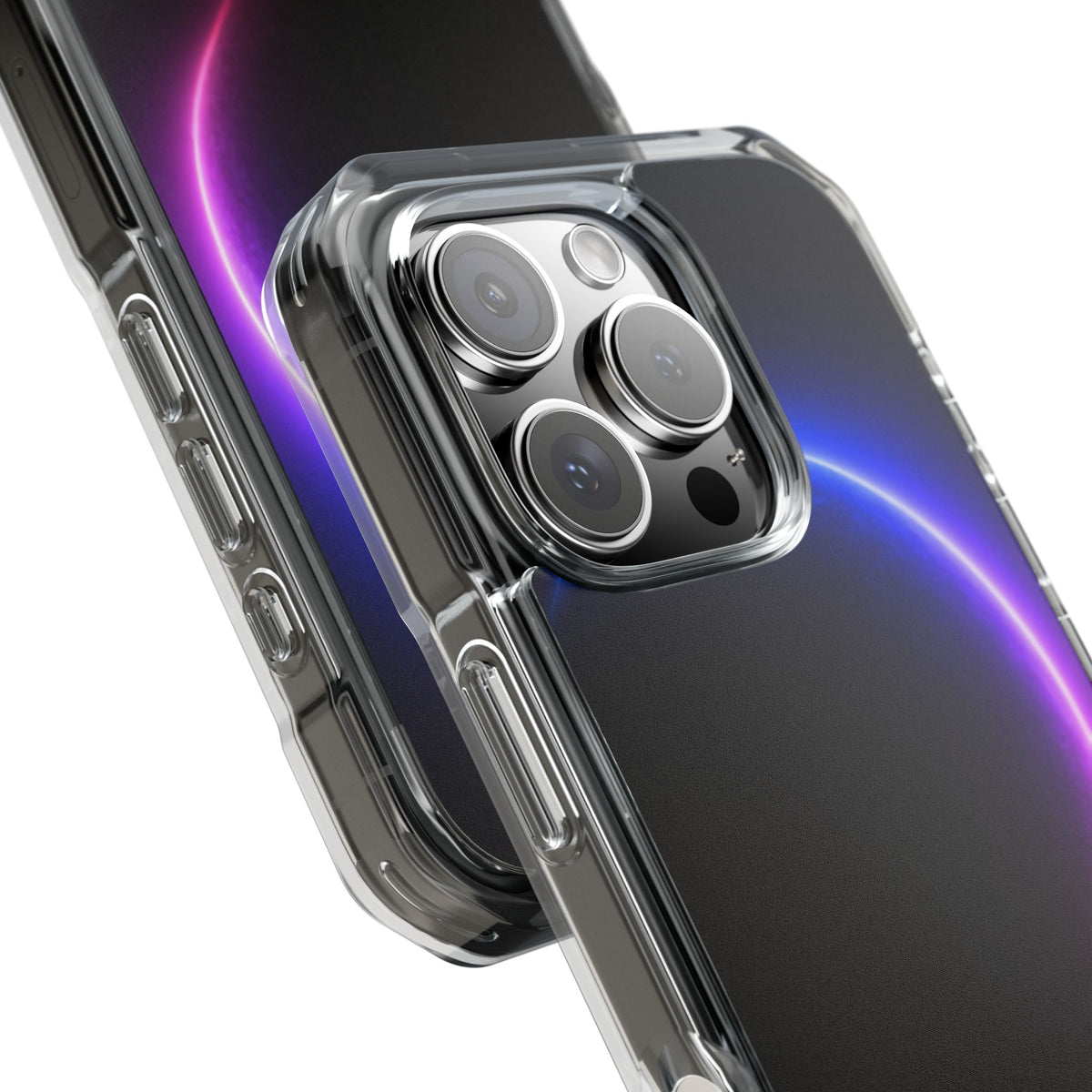 Luminous Eclipse · Clear Impact Magnetic Phone Case for iPhone · Black