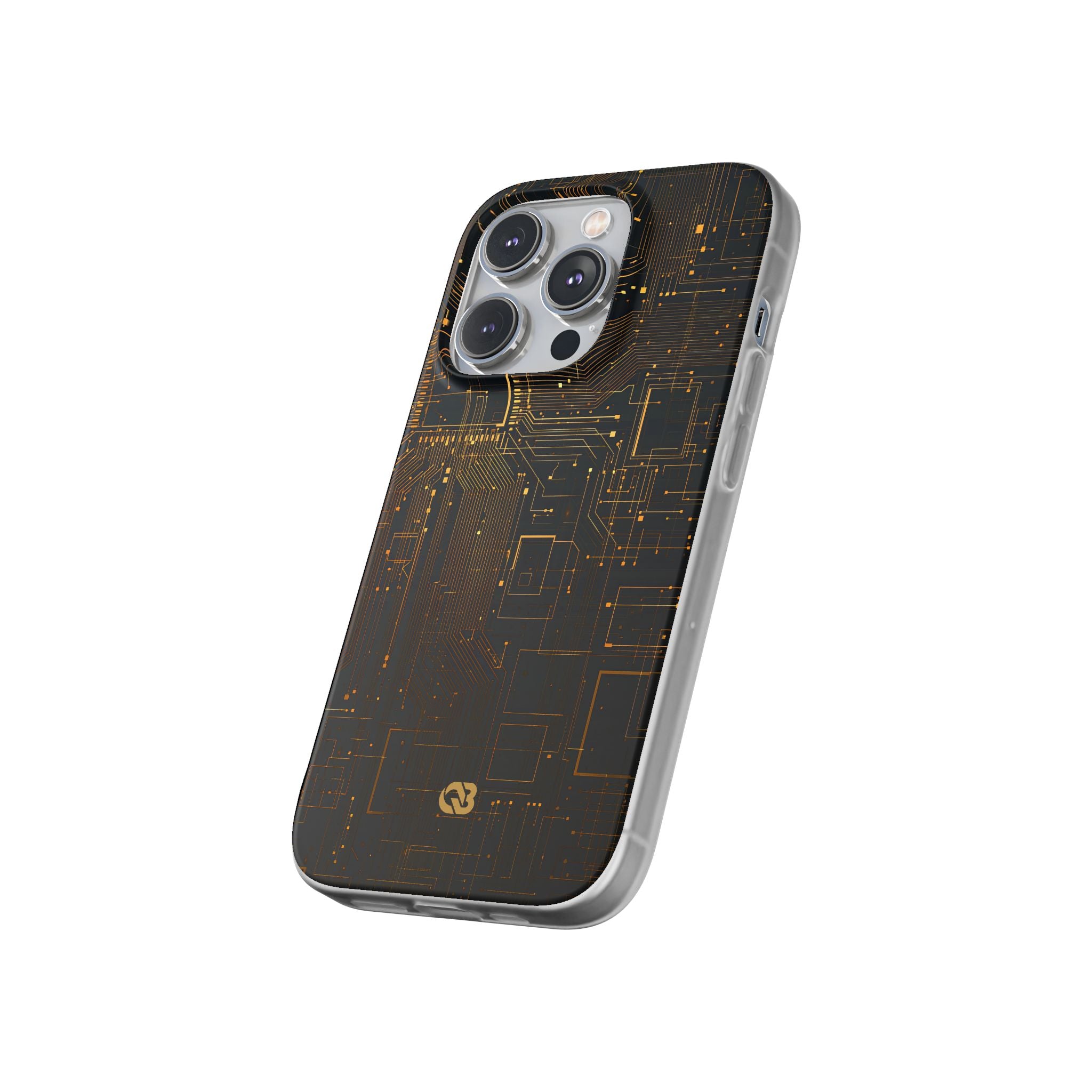 Gold Lite Phone Case for iPhone - Amber Core Mainframe