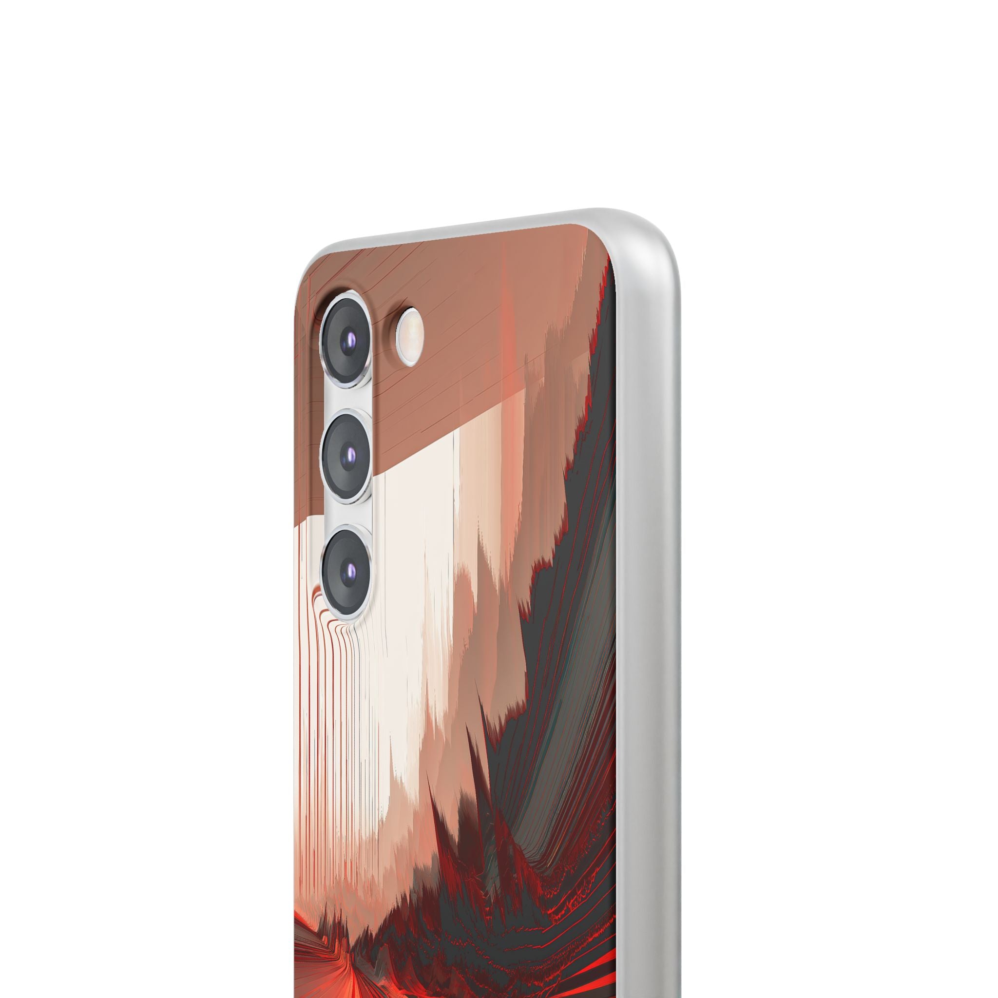 Red Lite Phone Case for Samsung - Crimson Pulse Horizon