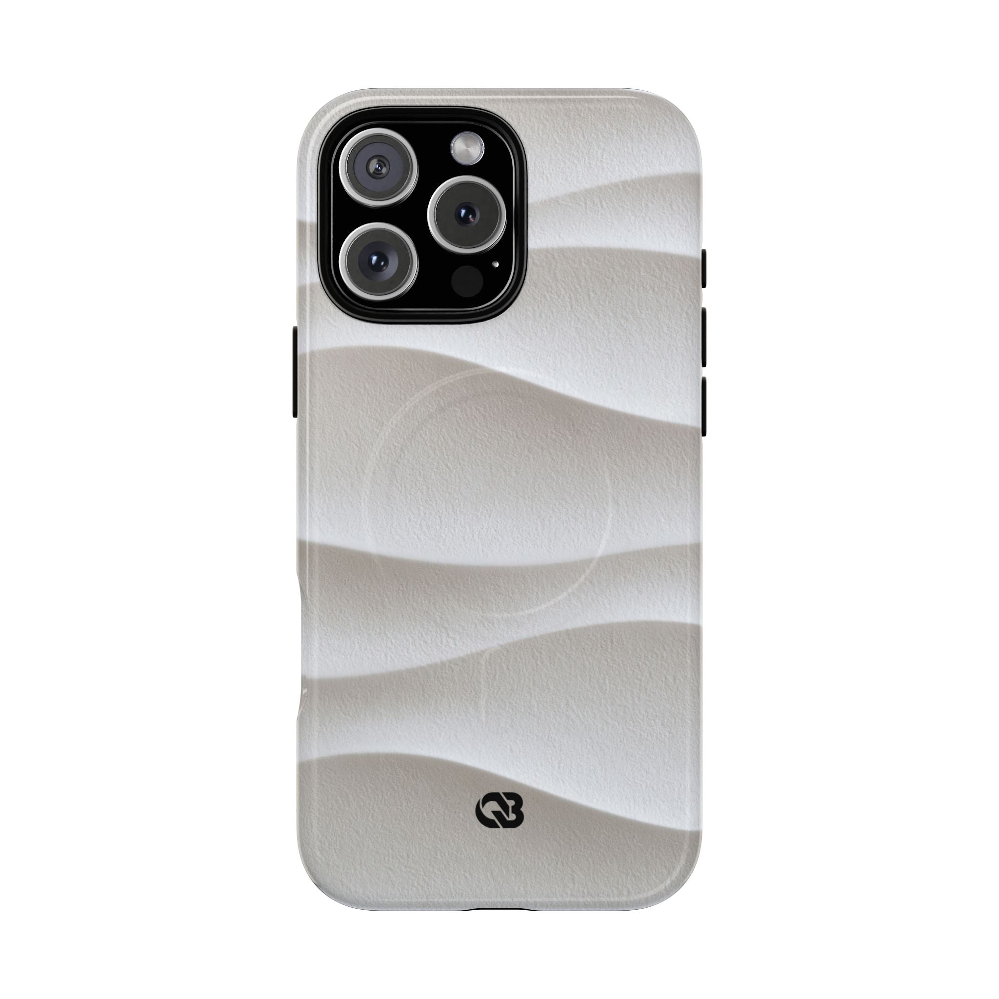 White Tough 2.0 Magsafe Phone Case for iPhone - Arctic Flow Ridges
