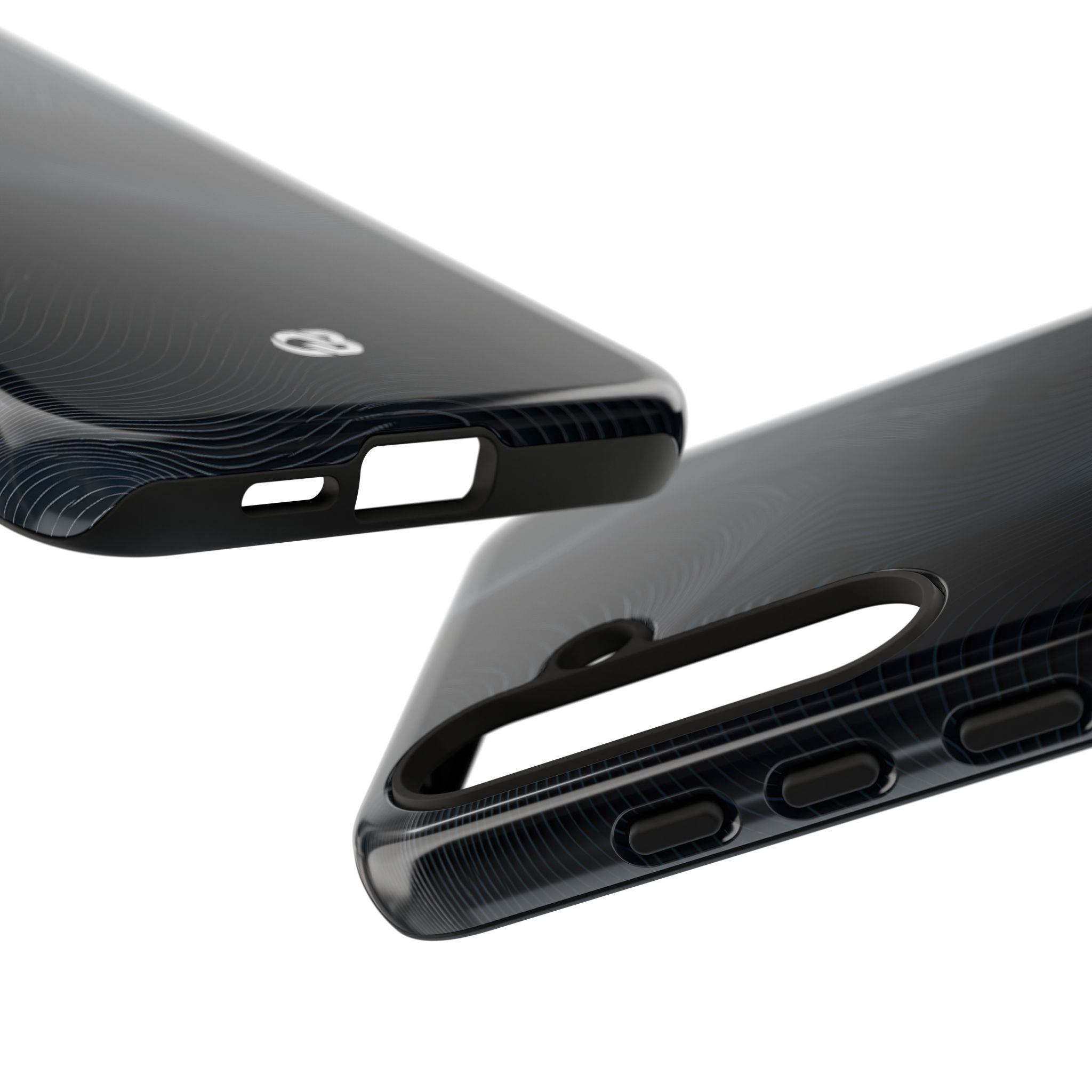 Black Tough Phone Case for Samsung - Obsidian Ridge Flux