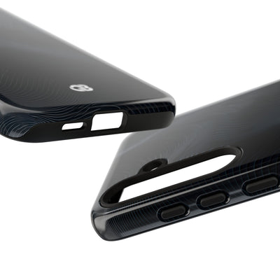 Black Tough Phone Case for Samsung - Obsidian Ridge Flux
