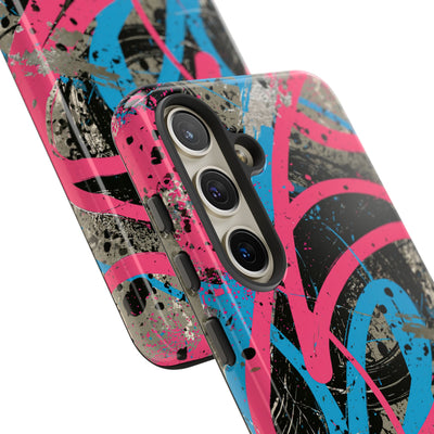Cyber Splatter Flow · Tough Phone Case for Samsung · Pink