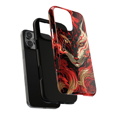 Crimson Kitsune Spirit · Tough 2.0 Magnetic Phone Case for iPhone · Red
